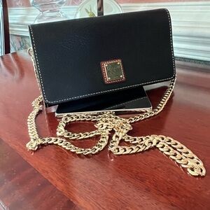 Dooney & Bourke Pebble Grain Black Large Continental Wallet.